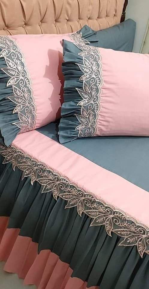 طقم ملاية روز جراي